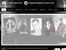 Tablet Screenshot of angleentertainments.com